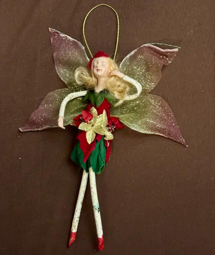 Kirks Folley Fairy Pixie Ornament 7”