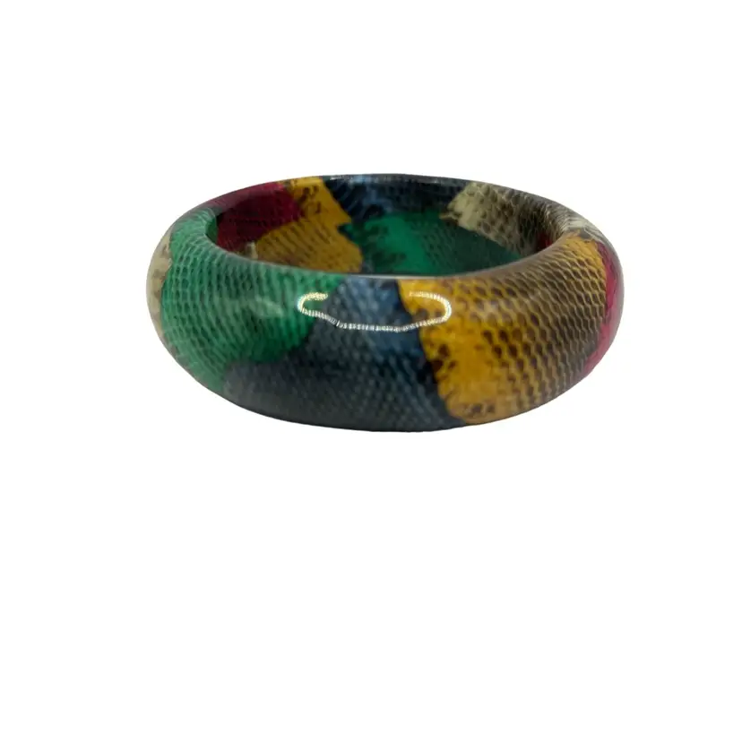 bangle bracelet vintage Snake Serpent  Multi Color