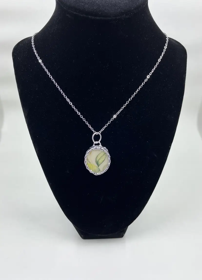 Handmade Vintage Dishware Necklace #2