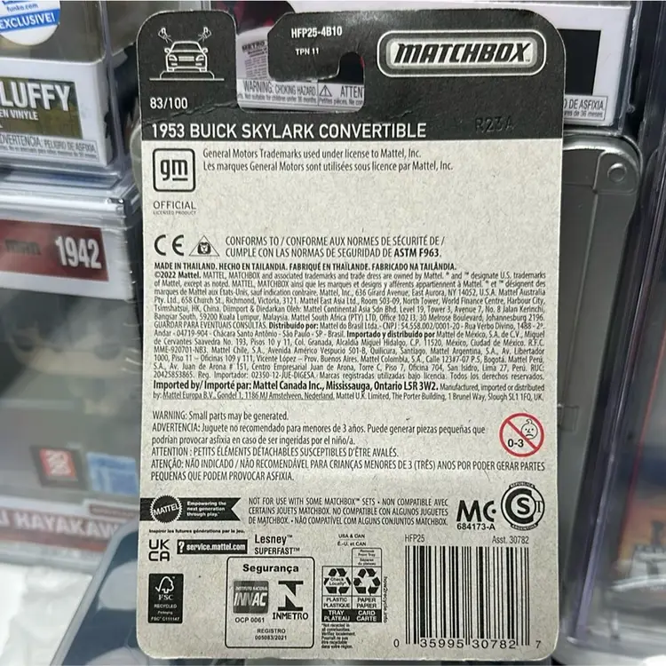 Matchbox 1953 Buick Skylark Convertible 83/100 Black