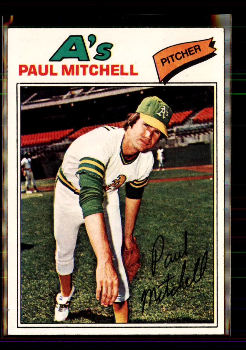 Paul Mitchell 1977 Topps #53 - (144) - Oakland Athletics