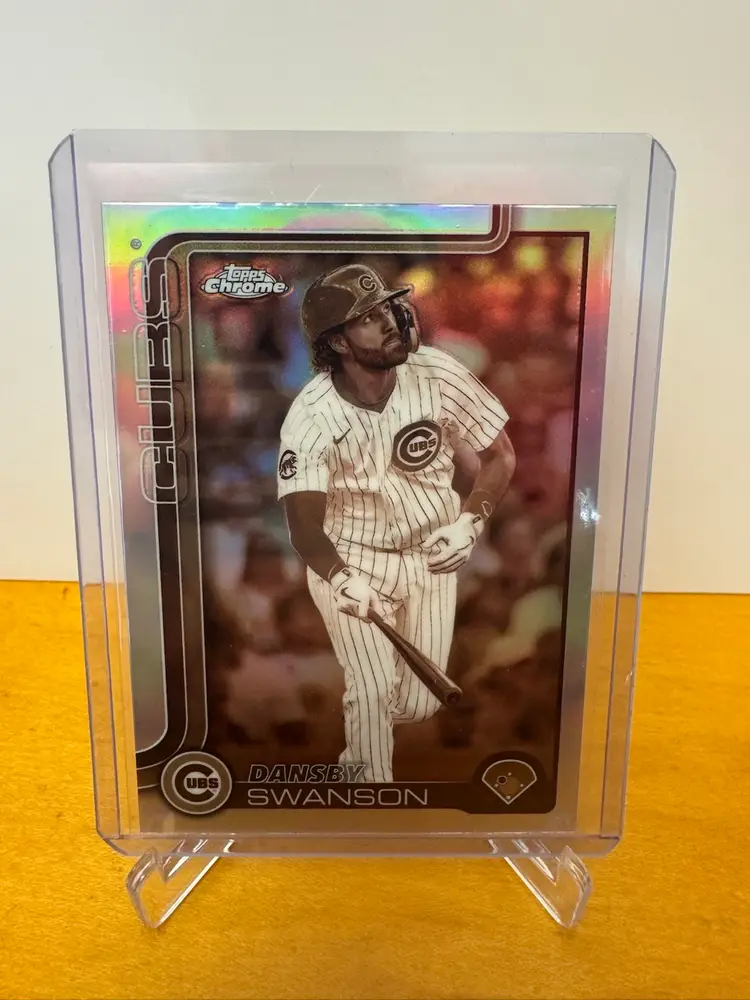Dansby Swanson 2025 Topps Chrome Sephia Refractor - Chicago Cubs