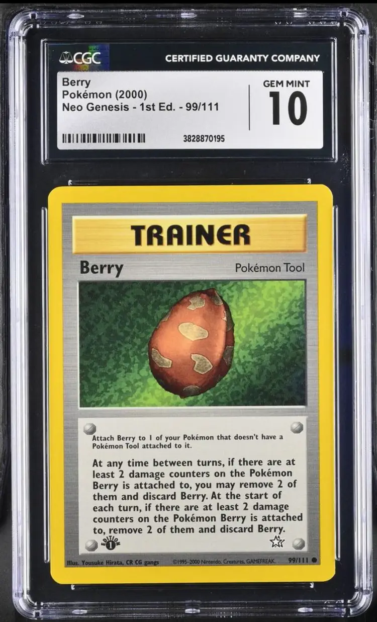 Berry Neo Genesis - 1st Edition Common CGC Gem Mint 10 Pokemon 2000 English