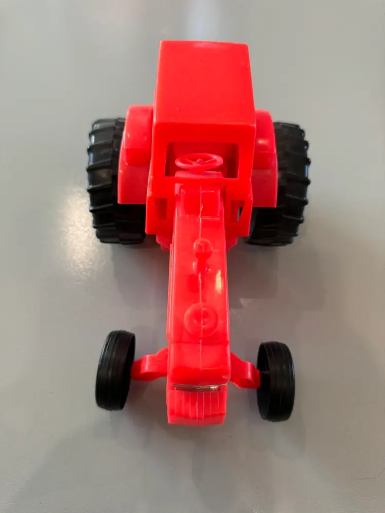 Vintage Processed Plastic Co. Red Ford Farm Tractor 8 1/2"