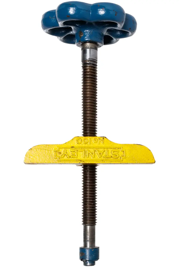 Stanley No. 100 Mitre Machine Clamp, Clamp Screw, Collar & Pin - Blue & Yellow