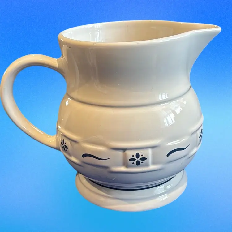Longaberger Pottery Woven Traditions Pitcher