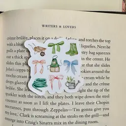 coquette gardening sticker