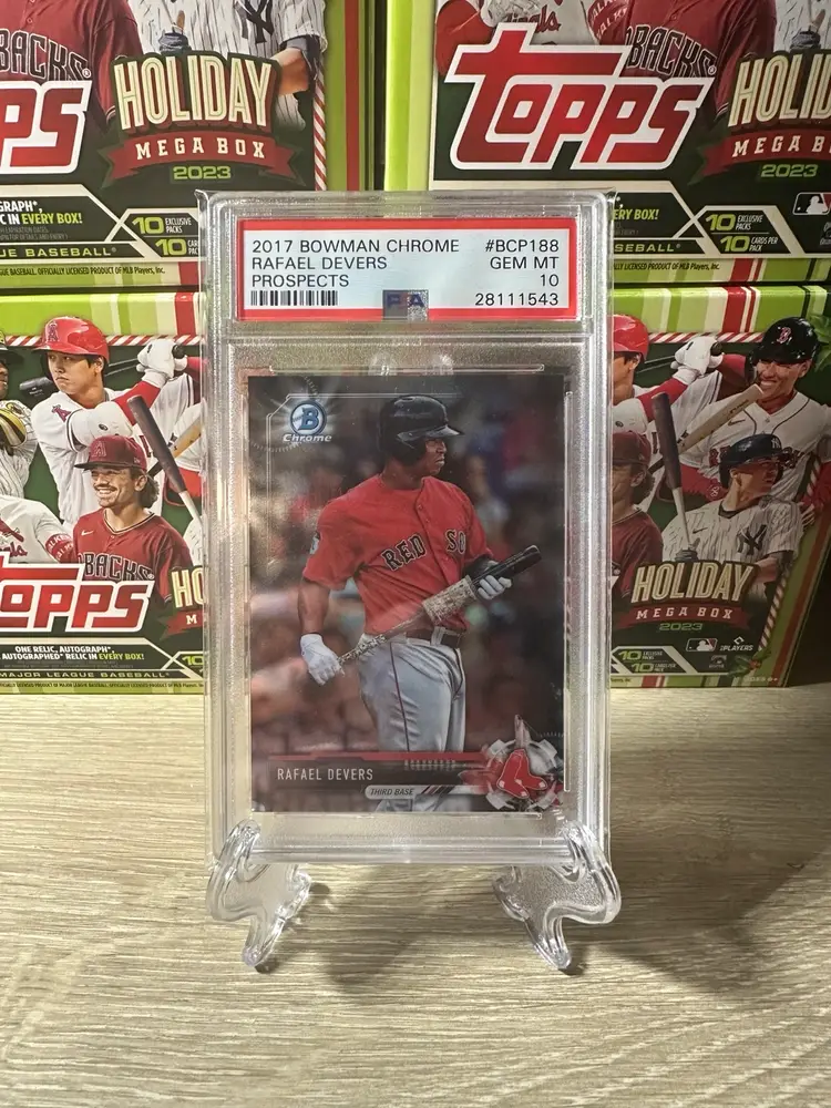 2017 Bowman Chrome Prospects Rafael Devers PSA 10