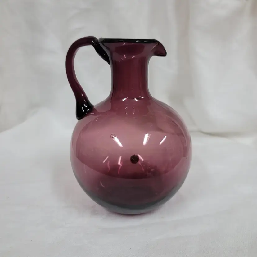 Hand Blown Amethyst Glass Cruet
