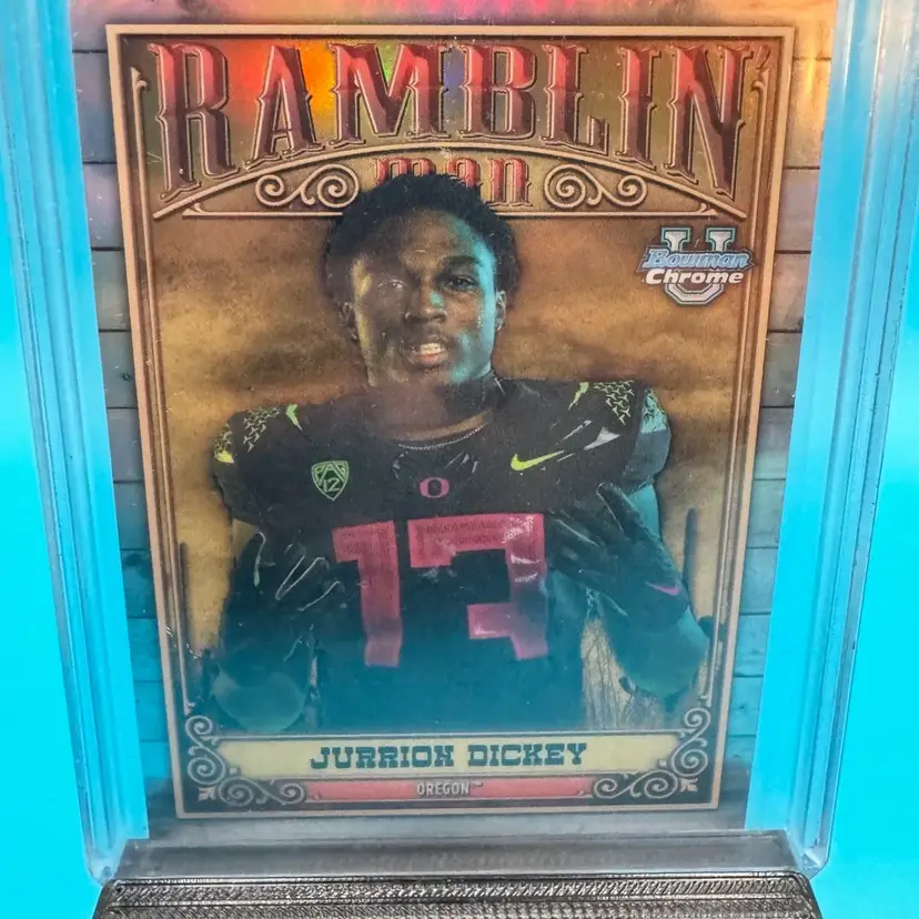 Jurrion Dickey Bowman Chrome U Ramblin’ Man Refractor Oregon Ducks
