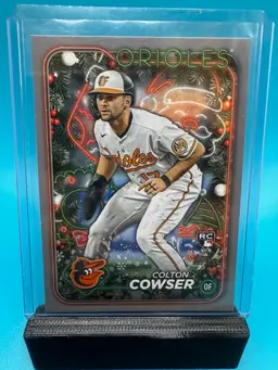 Colton Cowser Topps Holiday Silver Glitter RC Baltimore Orioles