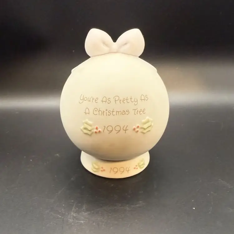 1994 Precious Moments Christmas Ball Ornament “You’re As Pretty As A Christmas Tree”