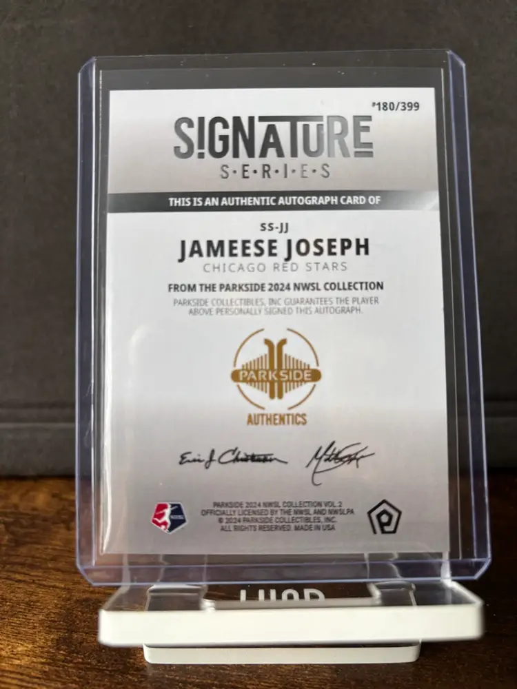 SS-JJ Jameese Joseph 2024 Parkside NWSL Collection - Signature Series (Vol. 2)