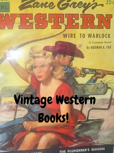 Vintage Western Books and more !