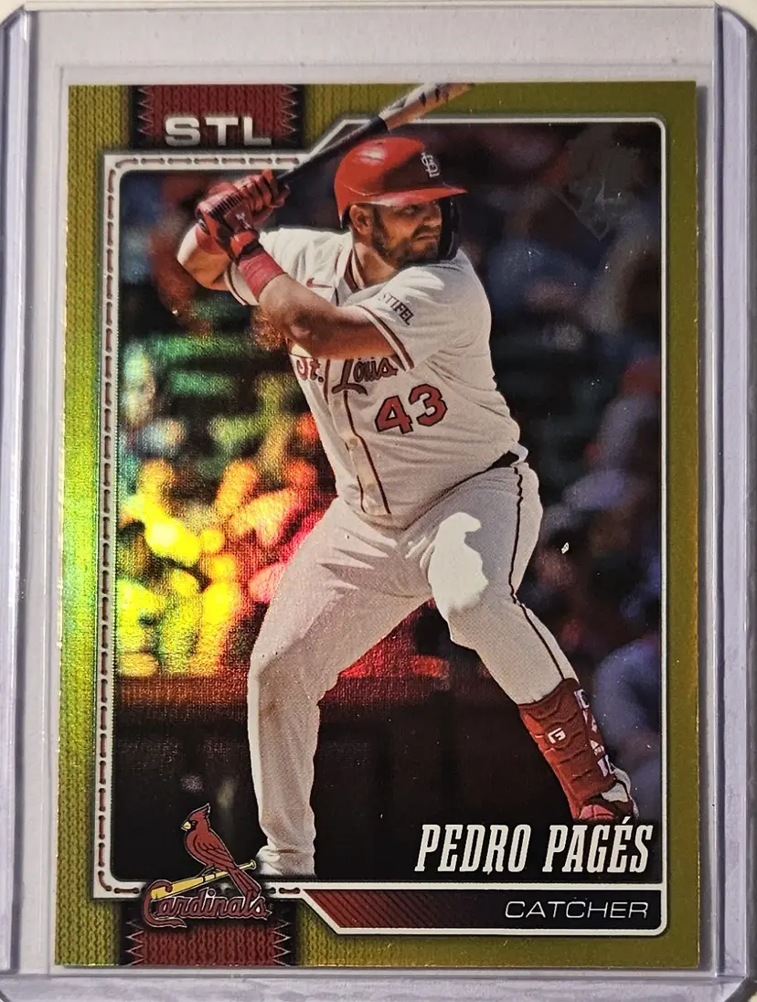 2026 Topps Series 1 Yellow Rainbow Foil Pedro Pages 233/399