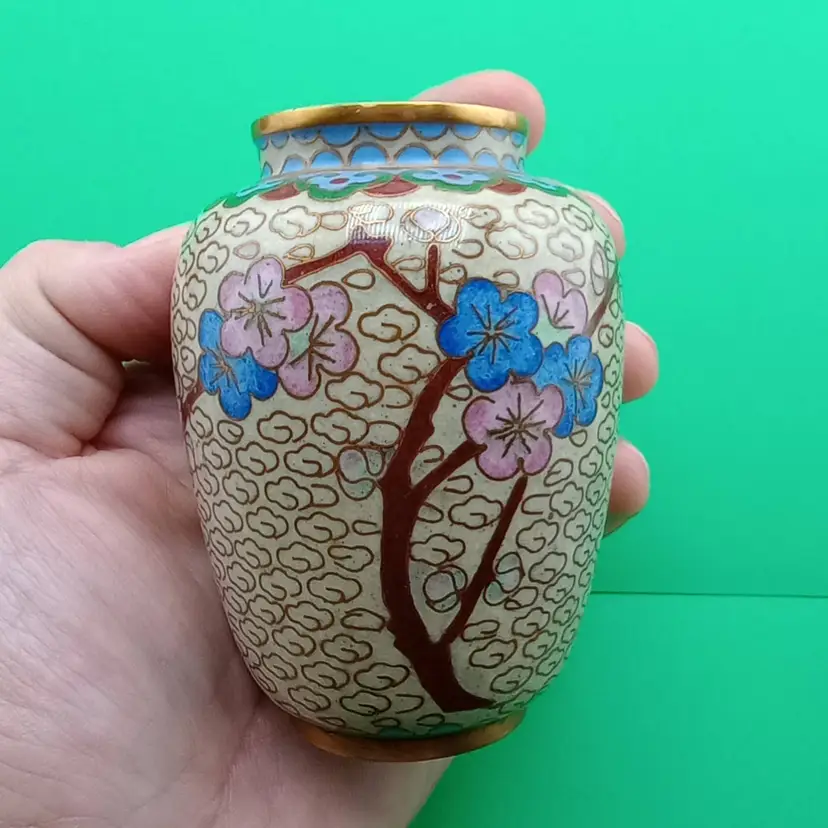 Cloisonne mini vase