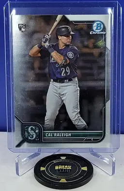 Cal Raleigh 2022 Bowman Chrome #51 Rookie RC Seattle Mariners
