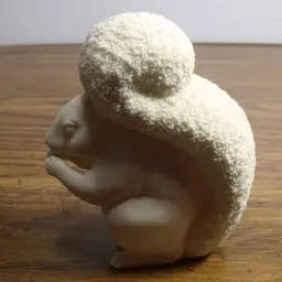 Vintage Dept 56 Snowbunny Easter Bisque Porcelain 2001 Squirrel Retired