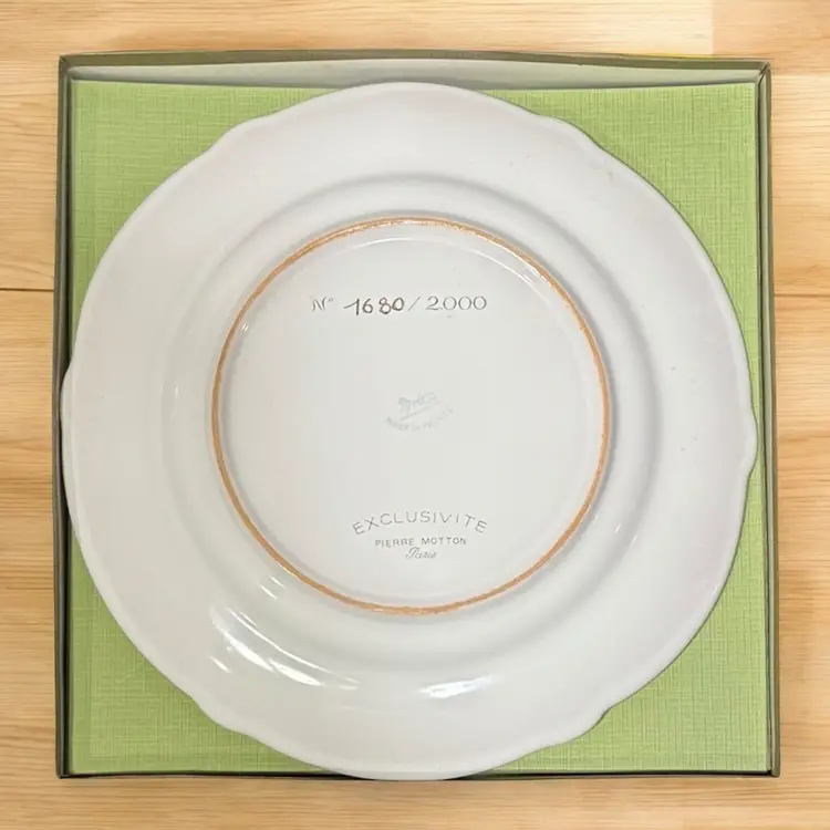 Pierre Motton Paris Commemorative Napoleon Bonaparte Plate