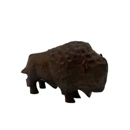 Handcrafted Wooden Bison