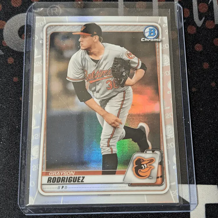 2020 Bowman Chrome Draft Refractor Grayson Rodriguez - Baltimore Orioles c-92