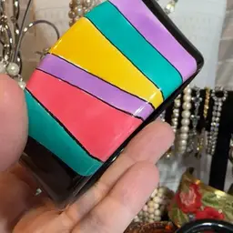 Vintage Black Neon Stripes