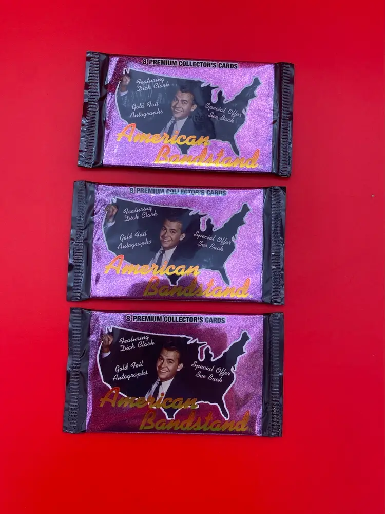 American Bandstand Lot of 3 Sealed 8-Premium Collector's Card Packs - 1993