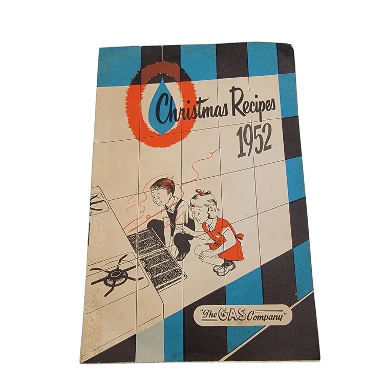 Christmas Recipes 1952 Cookbook By The Gas Company Vintage