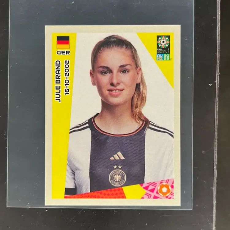 Jule Brand 2023 Panini Women’s World Cup Sticker Germany Soccer Card