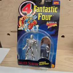 Vintage Silver Surfer Action Figure Toy Marvel Comics