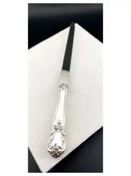 Vintage Stainless Steel Letter Opener - 7.5" Long x .75" Wide - Flatware Style Design