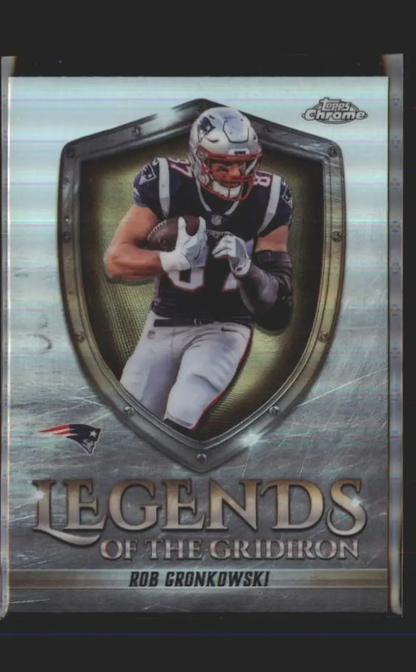 Rob Gronkowski 2025 Topps Chrome Legends of the Gridiron Refractor - (140) - New England Patriots