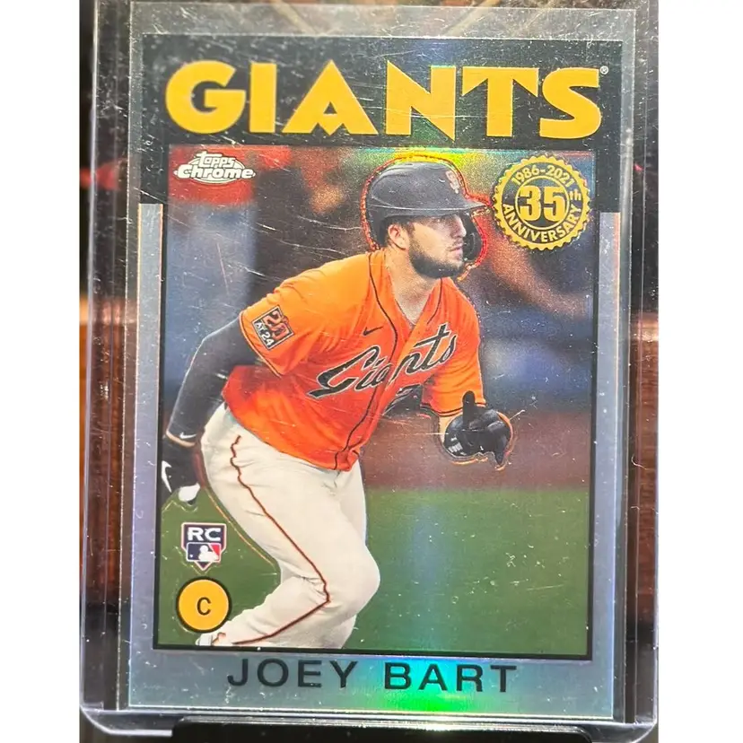 Joey Bart San Francisco Giants 2021 Topps Chrome 1985 Topps Refractor Rookie Card RC