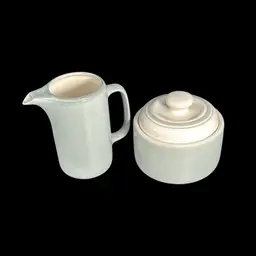 KeltCraft Misty Isle Cream And Sugar Excellent Condition 3 1/2” Sugar 4 “ Cream Made In Ireland Stamped