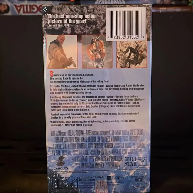 Cliffhanger - VHS - NEW