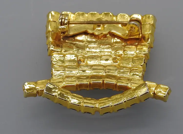 Patriotic colors of red, white and blue. The stars are white enamel.