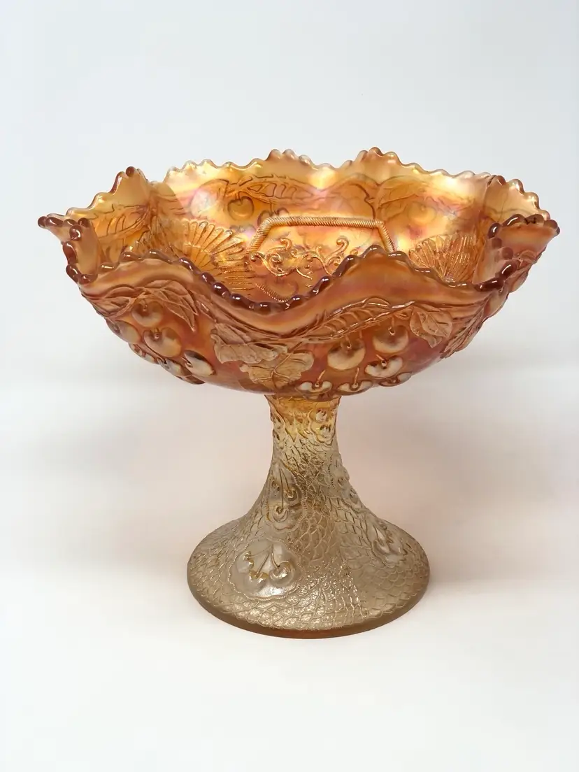 Fenton Marigold Carnival Glass Mikado Comport