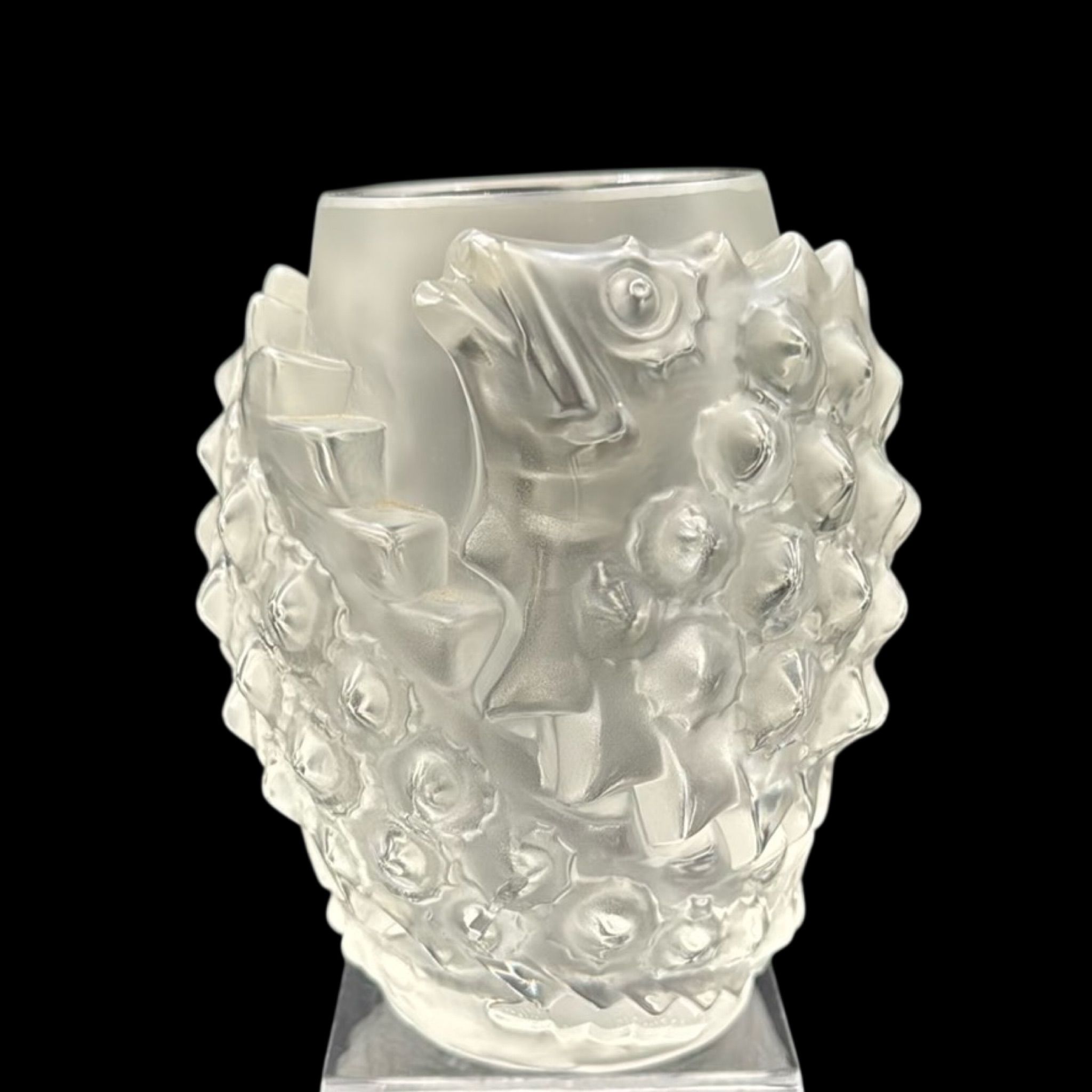 Niknax · #01 LALIQUE FRENCH CRYSTAL MARTIGUES VASE