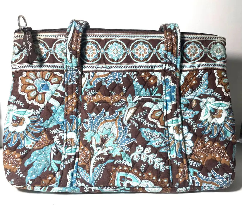 Vera Bradley Java Blue Retired Shoulder Handbag. Used