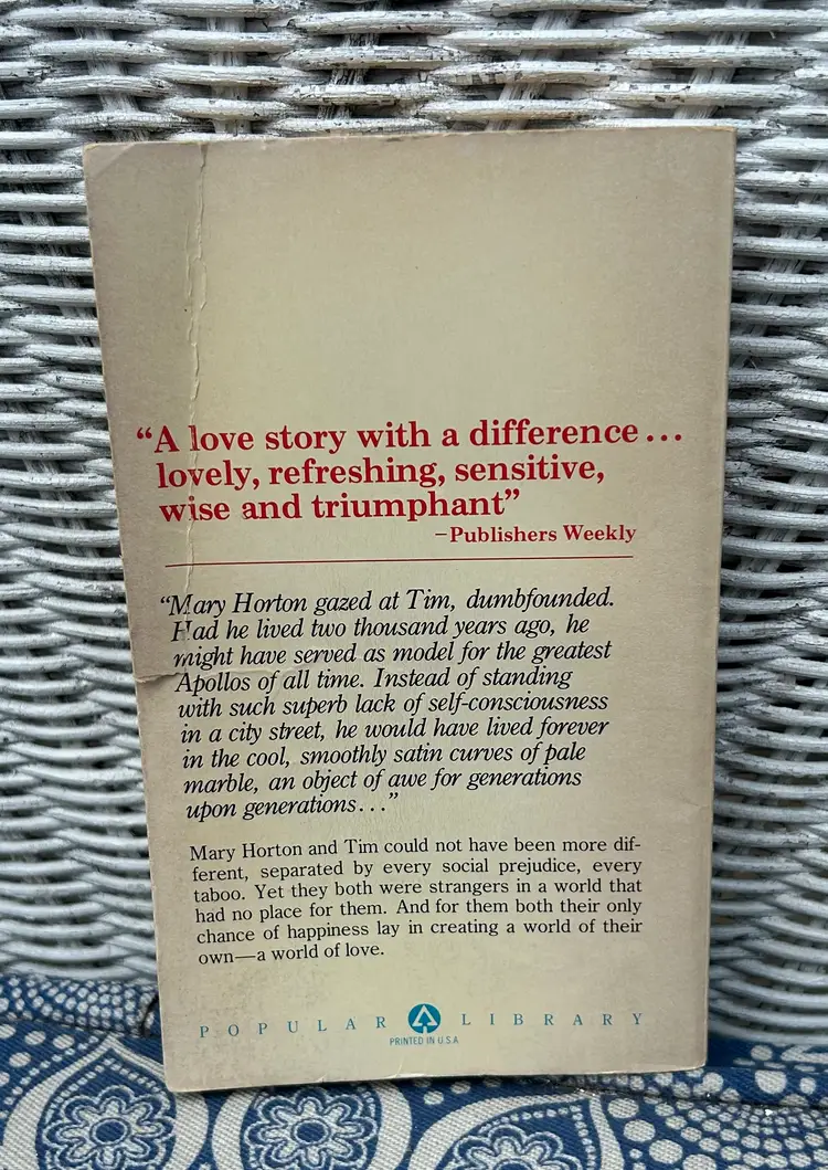 Vintage ‘Tim’ by Colleen McCullough Vintage Popular Library Book Paperback 1977