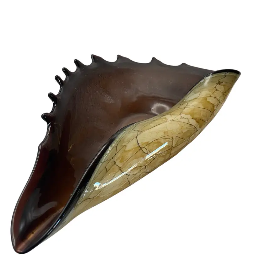 Vintage Krosno Józefina handblown glass shell