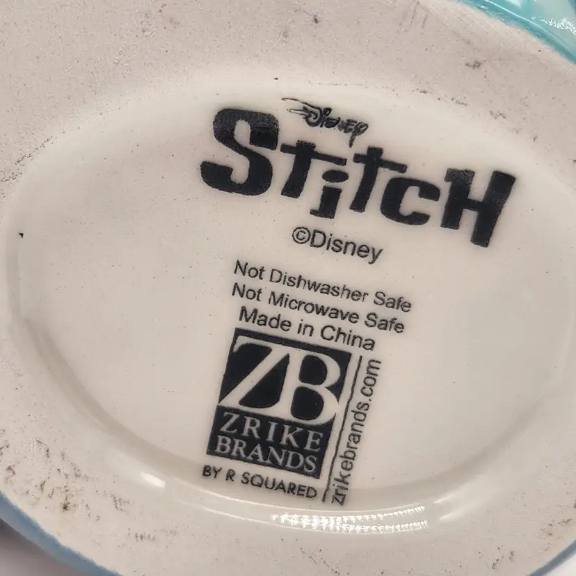 Disney Stitch Pirate Ceramic Mug Scrump Hand Painted Zrike Brands Collector Cup
