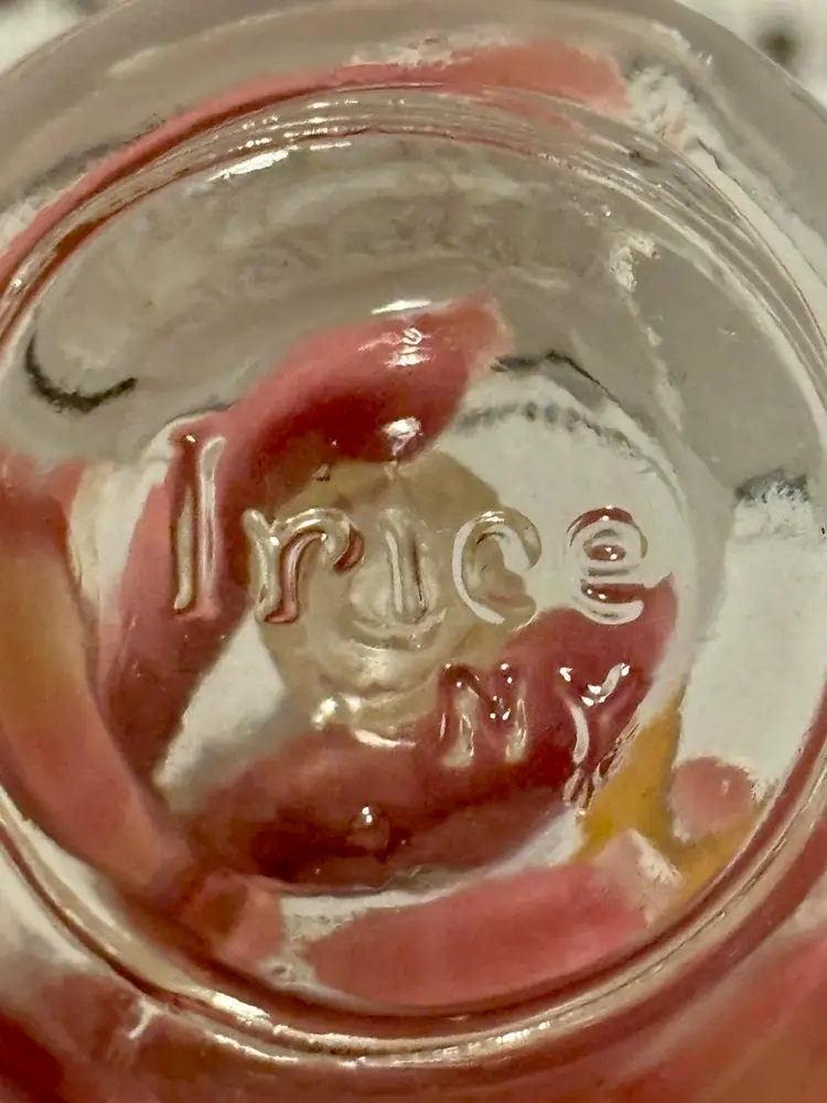 Vintage I Rice Irving Rice NY Clear Glass Mini Salt & Pepper Shaker Set