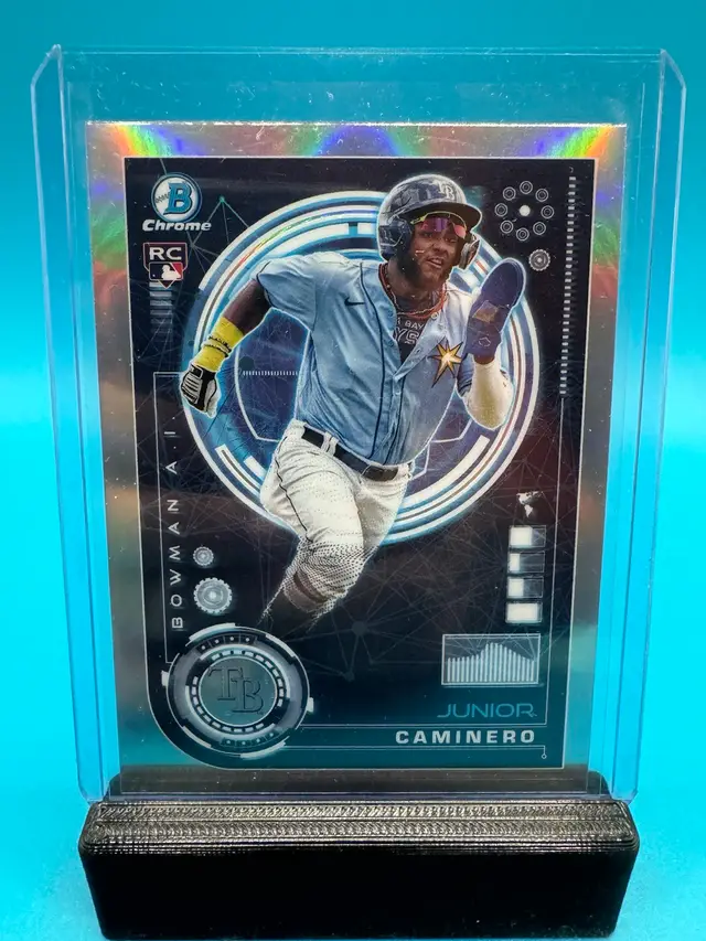 Junior Caminero Bowman AI RC Tampa Bay Rays