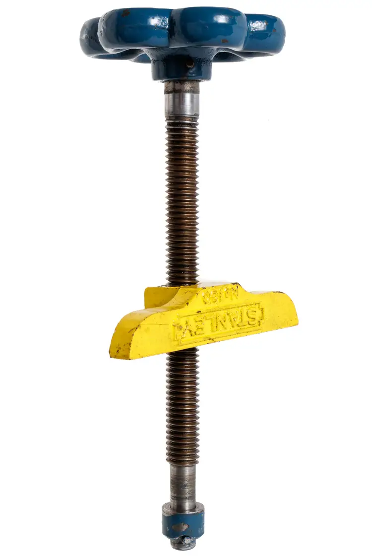 Stanley No. 100 Mitre Machine Clamp, Clamp Screw, Collar & Pin - Blue & Yellow