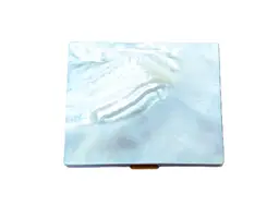 Vintage Elgin American Gold Tone Mother of Pearl Powder Compact Collectable Gift