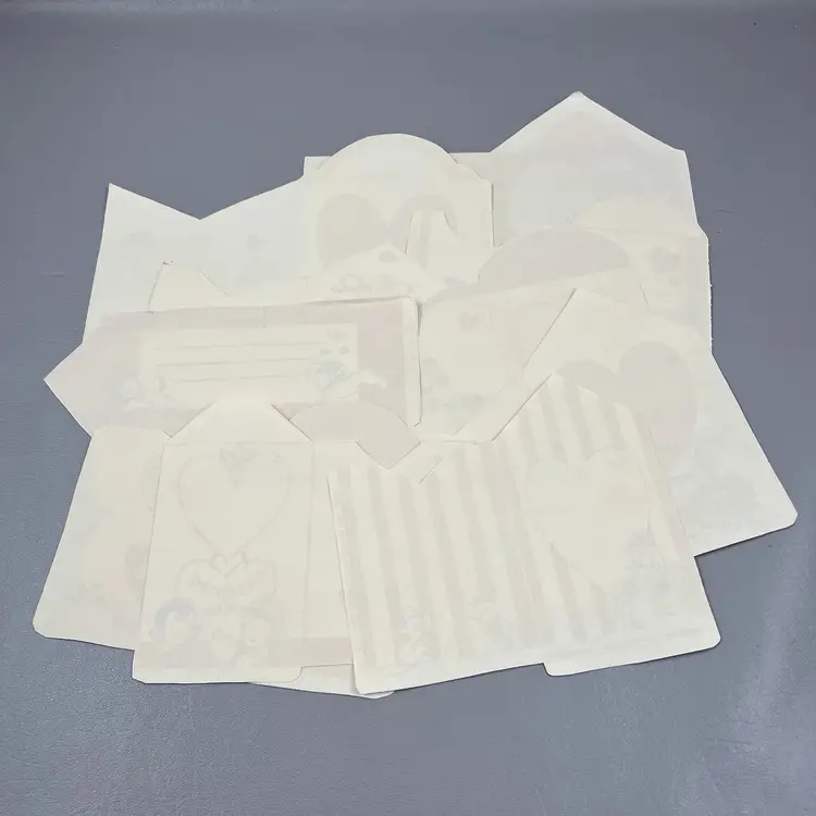 Vintage Lot Of 10 Large Paper Valentine Assorted Characters Clown Donkey Hearts