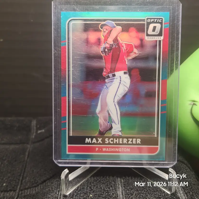 2016 Donruss Optic Aqua - Max Scherzer Washington Nationals