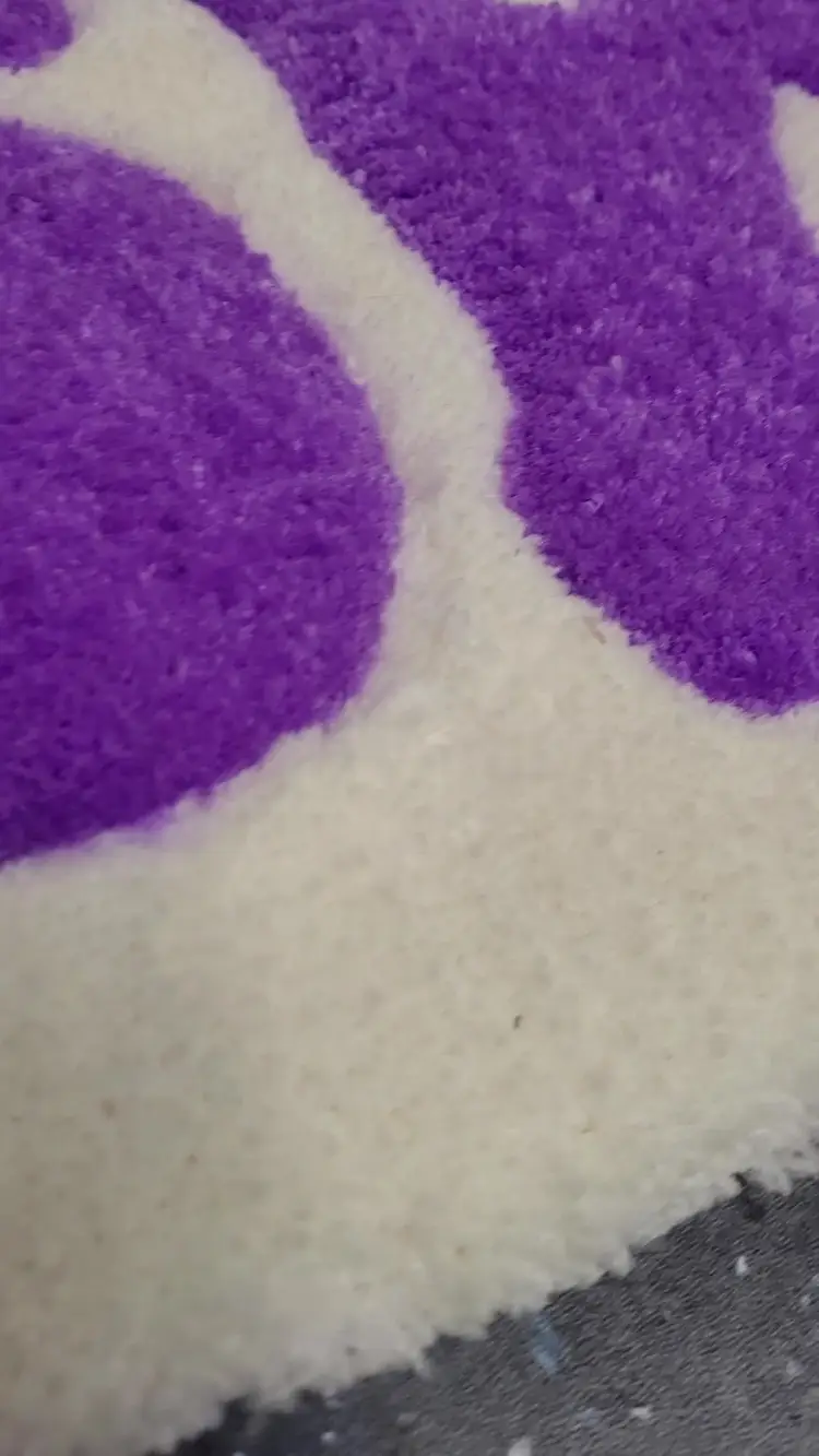 Swiftie white and lavender haze hand tufted decorative rectangle rug