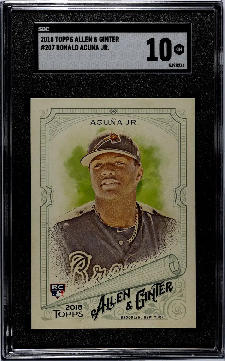 2018 Topps Allen & Ginter #207 Ronald Acuna Jr. SGC 10 GM